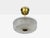 1960s 1960s Carl Fagerlund Style, Pendant Light, Brass, Textured Glass, Sweden For Sale - Image 5 of 10