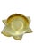 Amber Vintage Murano Bullicante Controlled Bubble Art Glass Amber Yellow Ashtray/ Catchall For Sale - Image 8 of 10