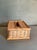 Wood Vintage Pencil Edged Woven Tissue Box Cover For Sale - Image 7 of 7