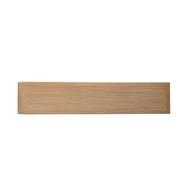 2020s Matthew Izzo Home Low Profile Salvaged Elm Wood Succinct Shelving Unit For Sale - Image 5 of 6