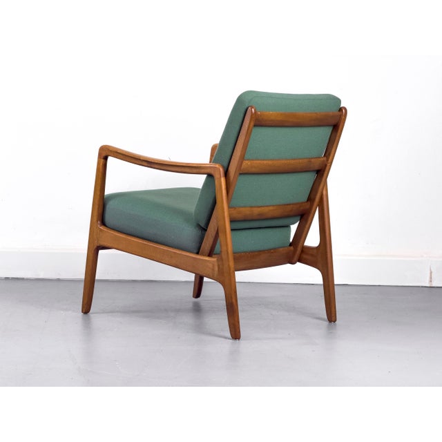 Wood Danish Model FD-109 Lounge Chair by Ole Wanscher for France & Daverkosen, 1950s For Sale - Image 7 of 18