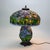 Arts & Crafts Leaded Stained Glass Table Lamp, Early 20th Century For Sale - Image 6 of 10