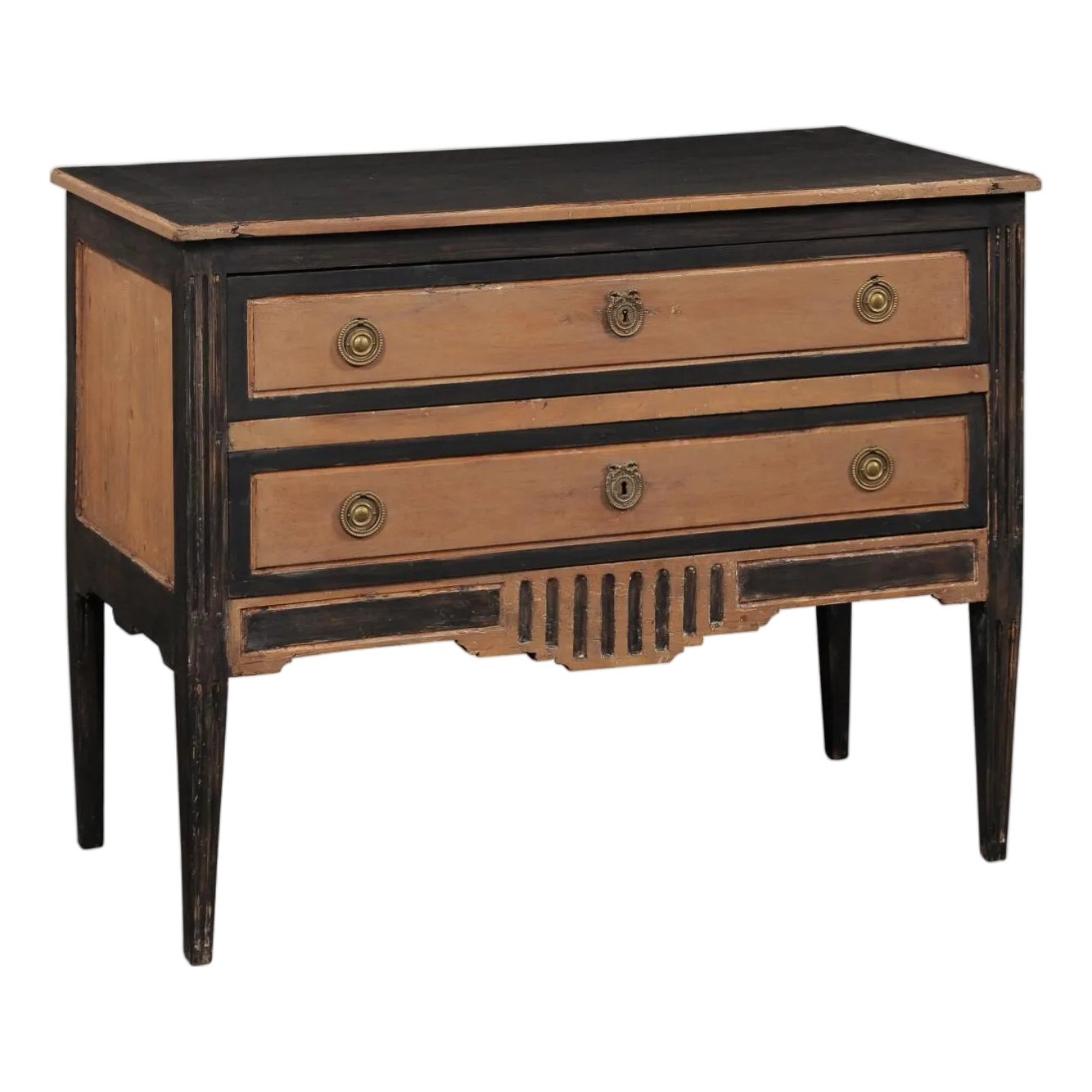 19th Century French Two-Tone Raised Commode | Chairish