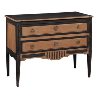19th Century French Two-Tone Raised Commode For Sale