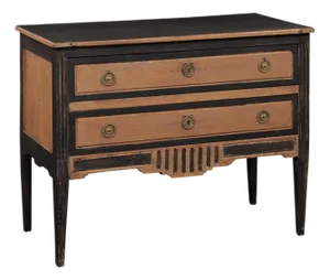 19th Century French Two-Tone Raised Commode