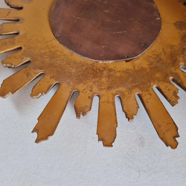 Sun Wall Mirror, 1960s For Sale - Image 9 of 10