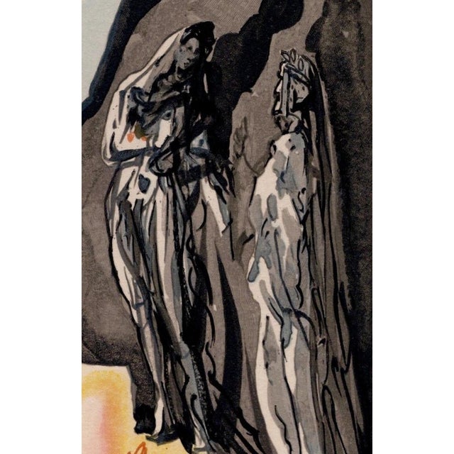 1960s Salvador Dali, The Celestial Ladder, 1964, Original Woodcut For Sale - Image 5 of 9