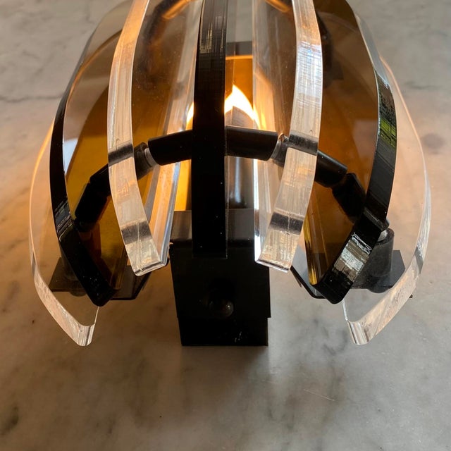 Midcentury Style Wall Lights in Acrylic, 1980s, Set of 2 For Sale - Image 10 of 18