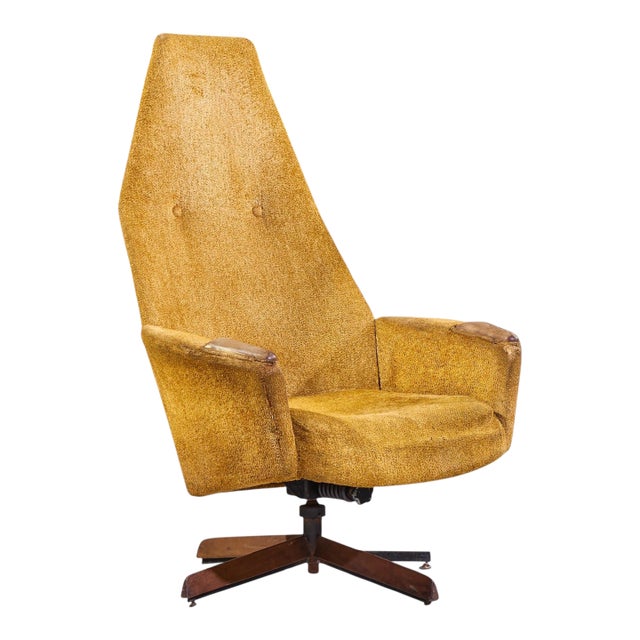 Adrian Pearsall Mid Century Swivel Chair For Sale