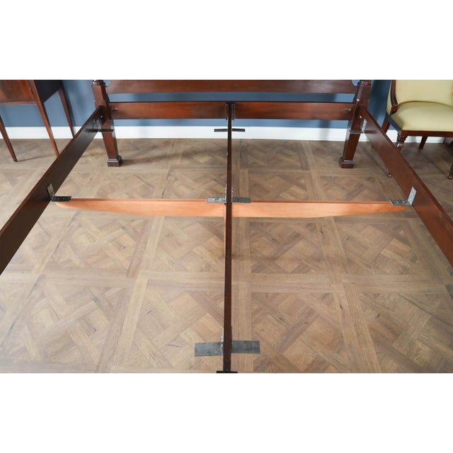 1990s Attributed to Hickory Furniture Canopy Poster Bed For Sale - Image 9 of 15