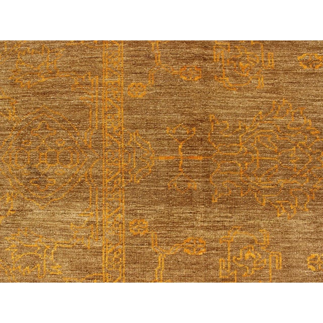 Fine Transitional Rug by Keivan Woven Arts With Stylized Geometric Motifs For Sale In Atlanta - Image 6 of 11
