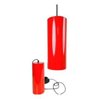 Minimalist Pipeline Pendant Lamps by Ole Pless Jørgensen for Nordic Solar, 1970s, Set of 2 For Sale