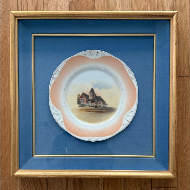 American Framed Vintage Collector Plate For Sale - Image 3 of 11