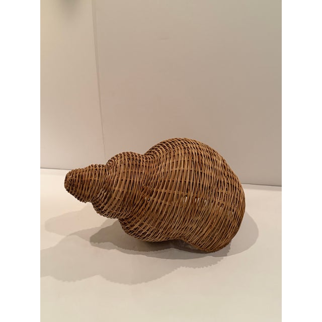 Monumental Woven Rattan Shell Form Sculpture For Sale - Image 15 of 15