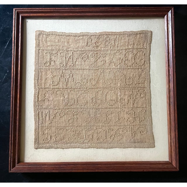 Antique Alphabet Cross Stitch, 1820 For Sale In San Francisco - Image 6 of 15