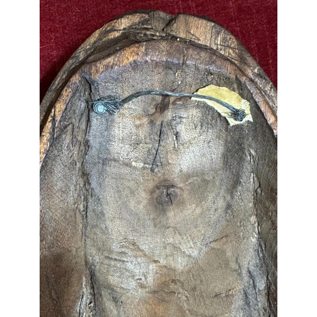Late 19th Century Old Handcarved Tribal Wooden Mask- Marik Lakes Region of Lower Sepik River, New Guinea For Sale - Image 10 of 10