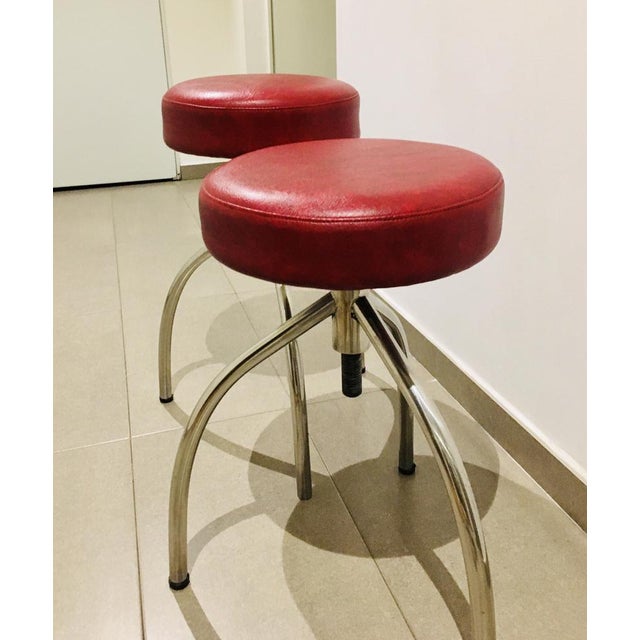 Set of American Stools from Gasser Chair, 1970s For Sale - Image 3 of 5