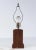Handmade Primitive Moderne Folk Art Skyscraper Lamp Walnut Mid Century For Sale - Image 4 of 13