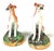 Pair of Victorian Staffordshire Pottery Seated Whippet Figures, Circa 1860 For Sale - Image 11 of 13