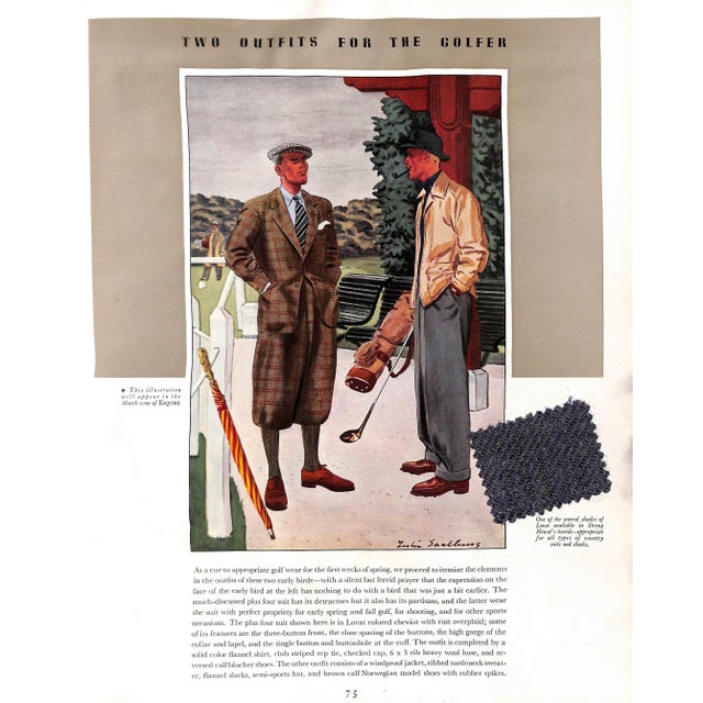 Paper "Apparel Arts Esquire Vol VII 1937 Advance Spring Coronation Number Edward Viii" For Sale - Image 7 of 18
