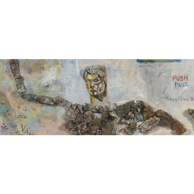 A giclée print of my original oil with assembled pieces, individually signed by me. The painting is titled "Art Goddess"....
