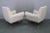 White Mid-Century Italian Boucle Armchairs with Iron & Brass Legs, 1950s, Set of 2 For Sale - Image 8 of 17