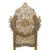 Moroccan Early 20th Century Pair of Hall Chairs Wood Bone & Mother of Pearl Moroccan For Sale - Image 3 of 5
