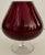 Set of 2 Italian Burgundy Glass Goblets From 70's For Sale In Miami - Image 6 of 9