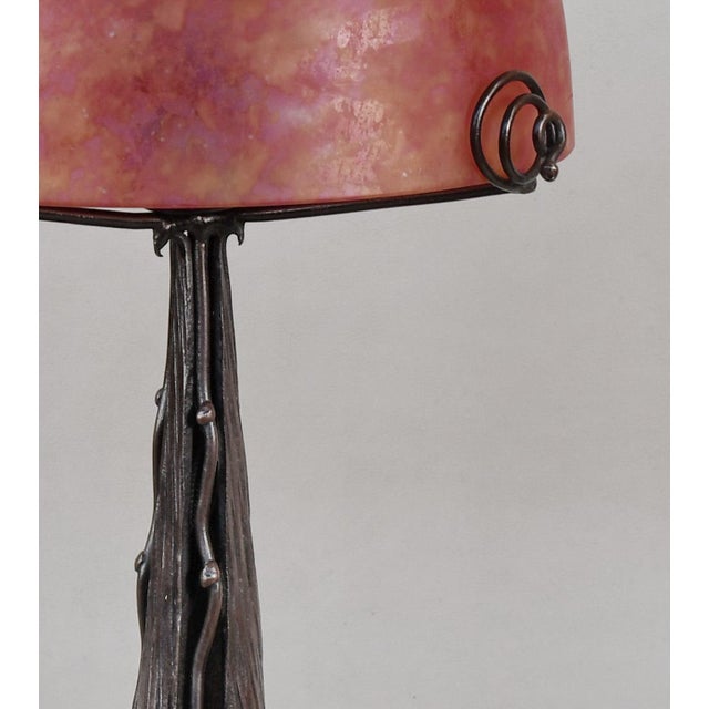 Daum French Art Deco Lamp by Daum & Maynadier 1920s France For Sale - Image 4 of 8