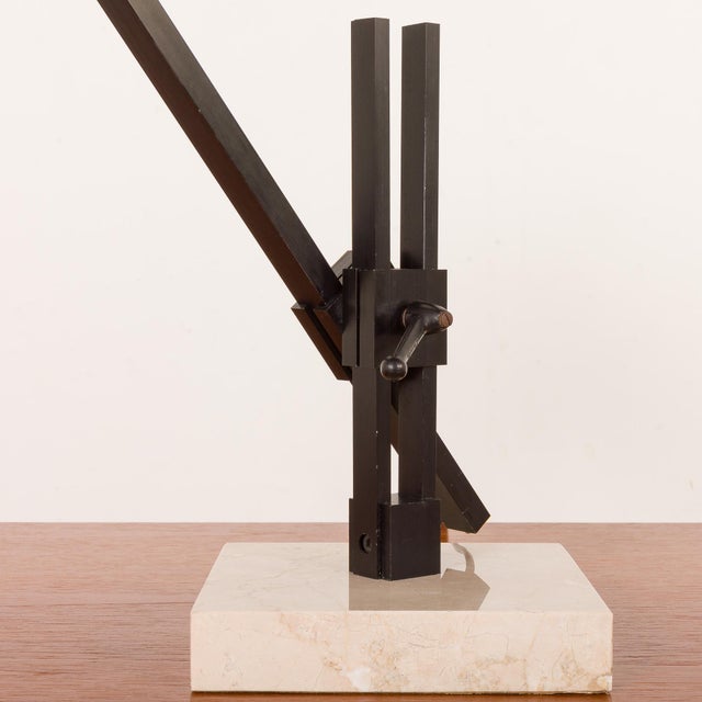 French Desk Lamp in the style of Jean Prouvé, 1970s For Sale - Image 9 of 17