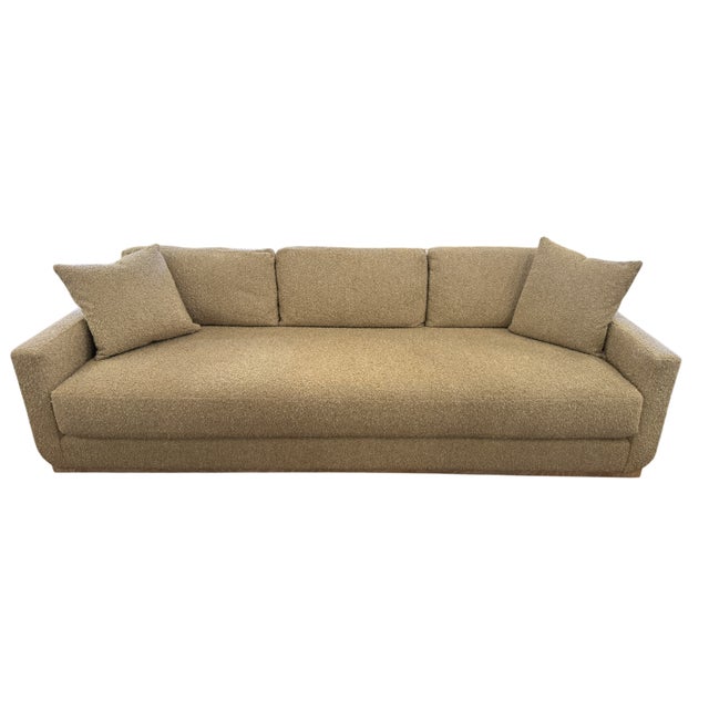 100" W x 40" D x 32" H Design by Alfredo Paredes for EJ Victor, the Obispo sofa features a mid-century modern frame with a...