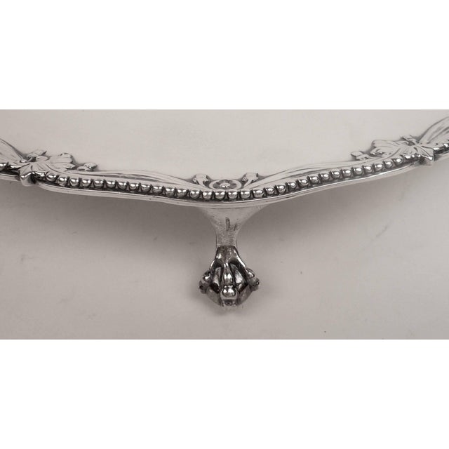 Late 18th Century Large George III Sterling Silver Salver by John Carter, circa 1776 For Sale - Image 5 of 9