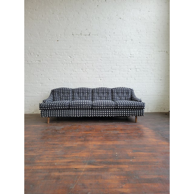 Mid-Century Modern Mid Century Scalloped Back Sofa, 1960s For Sale - Image 3 of 15