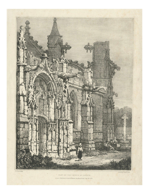 Samuel Prout, Gothic Church Architecture, Arques, France, 1821, Lithograph