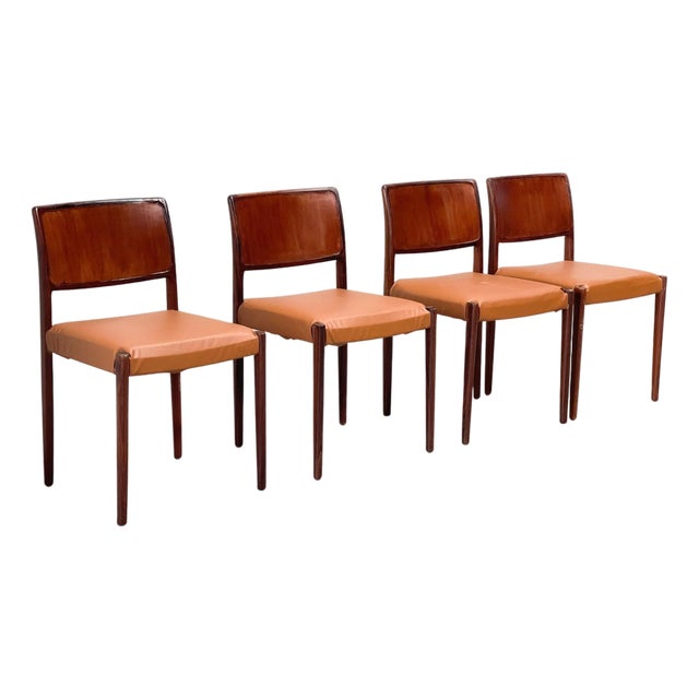 Vintage Scandinavian Dining Chairs, 1970s, Set of 4 For Sale