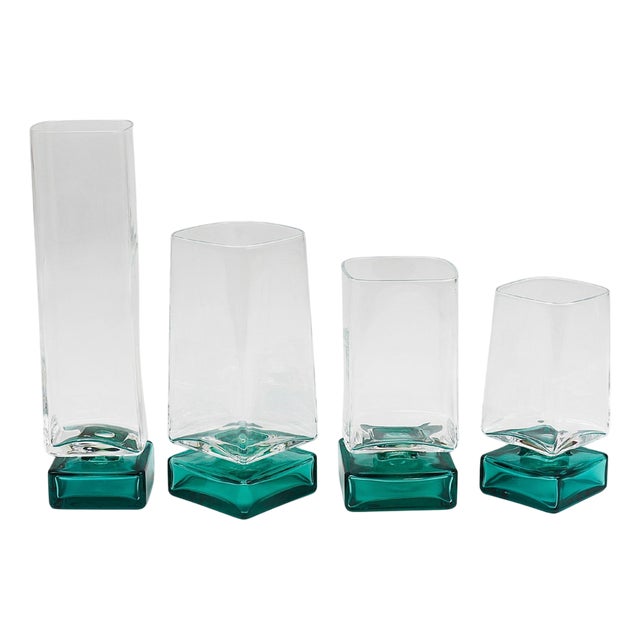 Vintage Italian Light and Music Monet Glasses from Luigi Bormioli, 1980s, Set of 24 For Sale