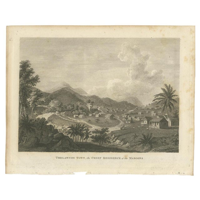 Bryan Edwards, View of Trelawney Town, Jamaica Maroons, 1818, Engraving For Sale - Image 3 of 9