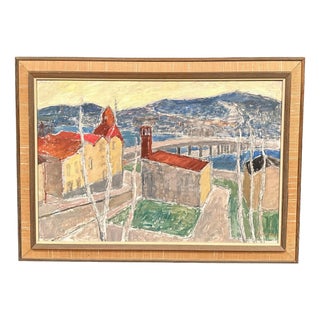 John Hedman, Östersund, Strandgatan 1, 1971, Oil on Panel, Framed For Sale