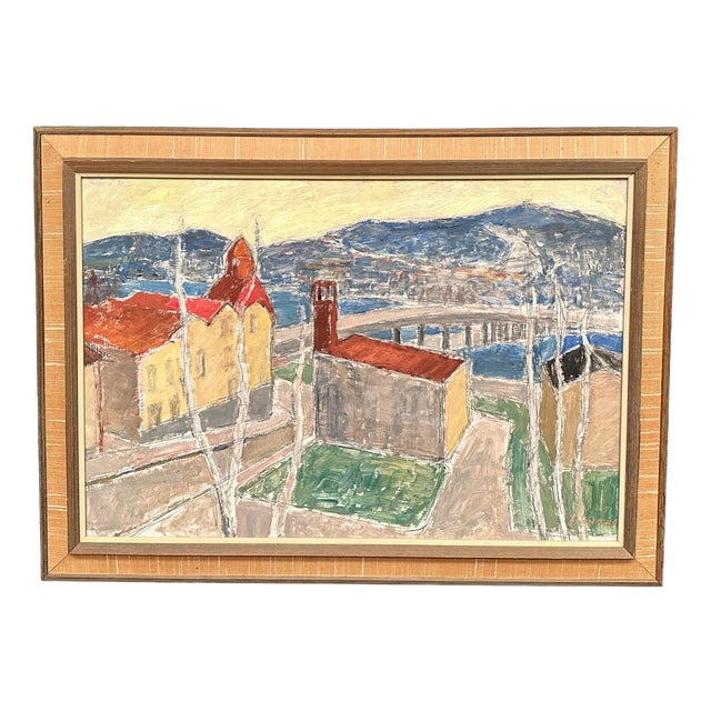 John Hedman, Östersund, Strandgatan 1, 1971, Oil on Panel, Framed For Sale