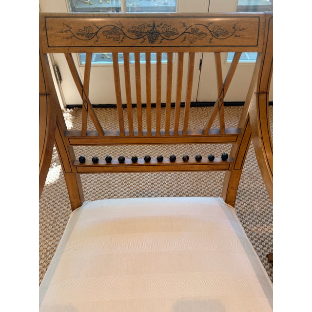 Pair of Antique Empire Chairs For Sale - Image 11 of 13