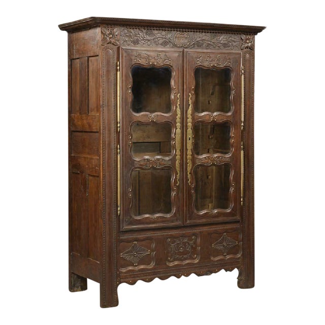 1800s Antique French Henri Ii Style Carved Oak Armoire Chairish