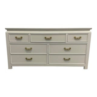 Late 20th Century Chinoiserie Chin Hua White High Gloss Dresser by Century Furniture For Sale