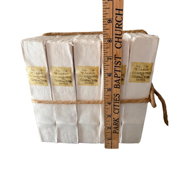 White Restoration Hardware Petite Tomes White Handcrafted French Books – Set of 5 For Sale - Image 8 of 10