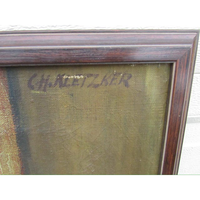 Wood Painting of a Flamenco or Gypsy Dancer by c.h. Kletzker For Sale - Image 7 of 18