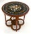Wood Very Fine Mother of Pearl Decorated 24" Round Side Lamp Table Stand For Sale - Image 7 of 18