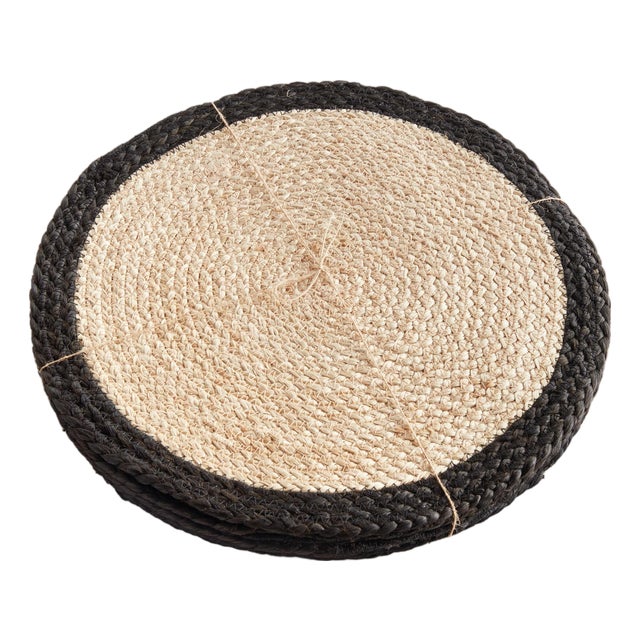 Jute Coil Round Placemats, Set Of 8 For Sale
