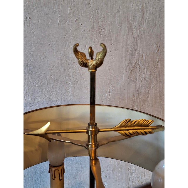 Mid-Century Modern Model 15033 Brass Table Lamp from Maison Lucien Gau For Sale - Image 4 of 16