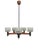 Teak and Textured Glass Chandelier by Carl Fagerlund for Orrefors, 1960s For Sale - Image 13 of 16