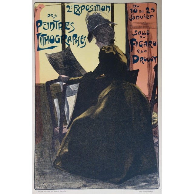 Les Maitres de L'Affiche (1896-1900), Second Exhibition of Lithographic Painters (Plate 219), Lithograph For Sale - Image 4 of 7