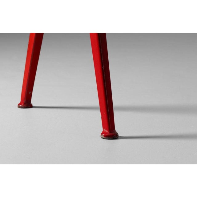 512 Compass Table Red by Jean Prouvé, France, 1953 For Sale - Image 9 of 18